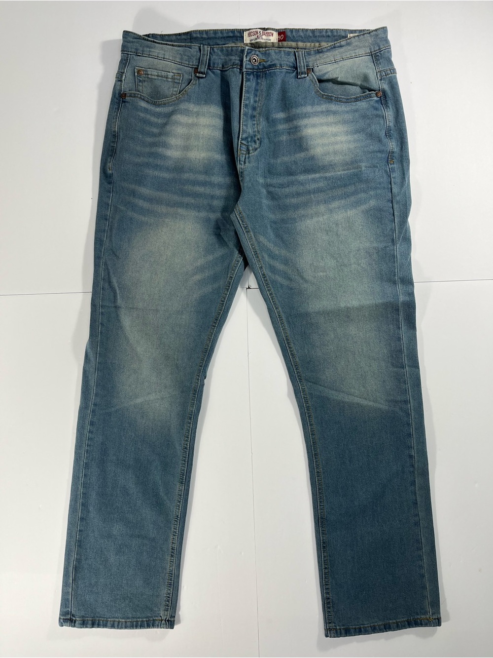 Slim Straight Light Blue Washed Men's Jeans